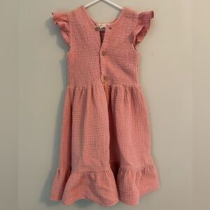 Mabel + Honey, Girls 6, Pink Ruffle Dress